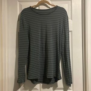 Mens long sleeve striped lululemon t-shirt L
